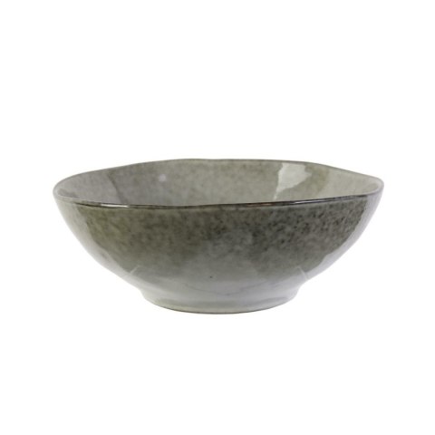Okrągła ceramiczna miska kuchenna Midori I o nieregularnym brzegu, widok z boku na białym tle.