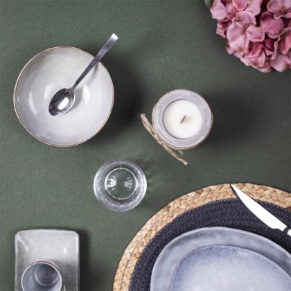 Ceramiczna misa kuchenna japandi Midori III oliwkowa