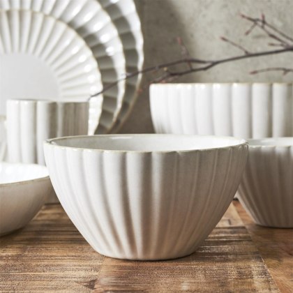 Ceramiczna miska ryflowana japandi Beju Boru II