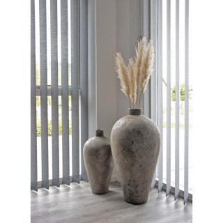 Wazon ceramiczny podłogowy Miseki I szary – 80 cm