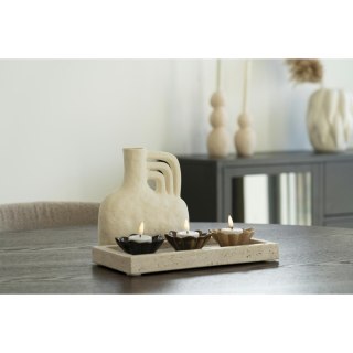Trawertynowa taca prostokątna japandi 30,5x15 cm Ishi no torei