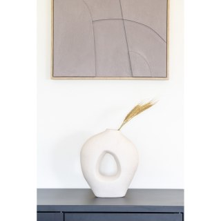 Ceramiczny wazon z otworem japandi Iwaku - 24x10,5x27,8 cm