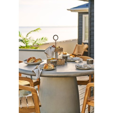 Ceramiczny komplet 4 talerzy obiadowych japandi Shusho II