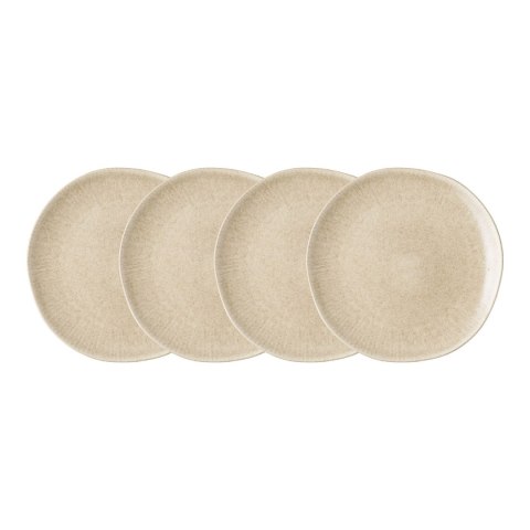 Ceramiczny komplet 4 talerzy obiadowych japandi Shusho II
