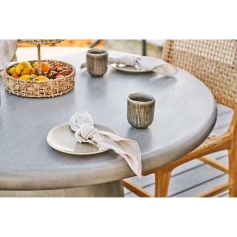 Ceramiczny komplet 4 talerzy obiadowych japandi Shusho II
