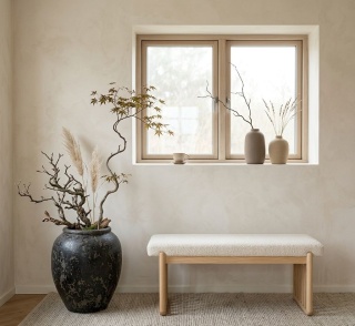 Monumentalny wazon ceramiczny Miseki III szary – 85 cm