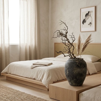 Wazon ceramiczny Miseki IV szary – 49 cm