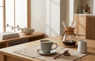 Porcelanowa filiżanka do kawy japandi Guren I