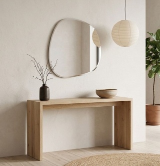 Lustro ścienne japandi 50x47 cm Hyoga