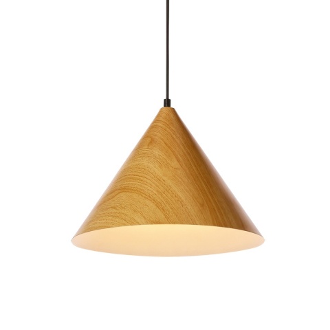 lampa wisząca Koan II z włączonym światłem skierowanym w dół