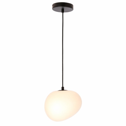 lampa wisząca biała mleczna Nagare 20 cm z organicznym kloszem