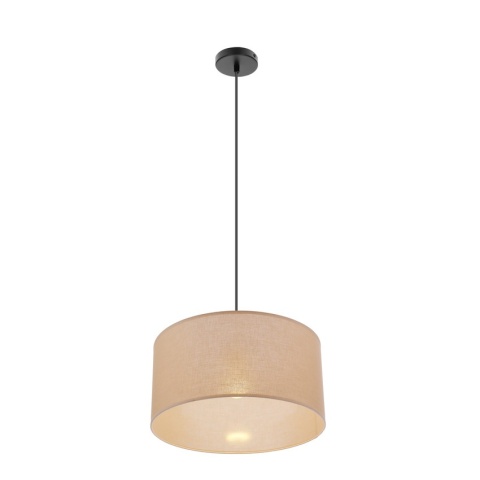 Lampa wisząca japandi Maika Kinari z bawełnianym abażurem
