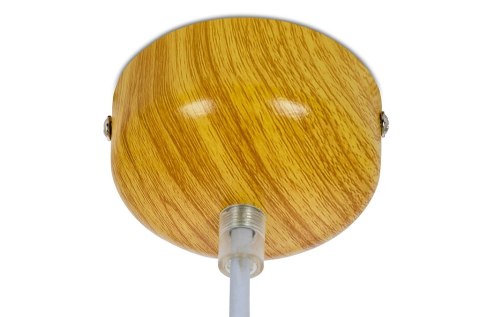 lampa wisząca naturalne drewno japandi