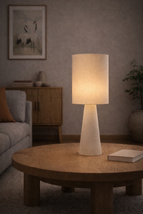 lampa stołowa kinari teburu na stoliku kawowym w salonie