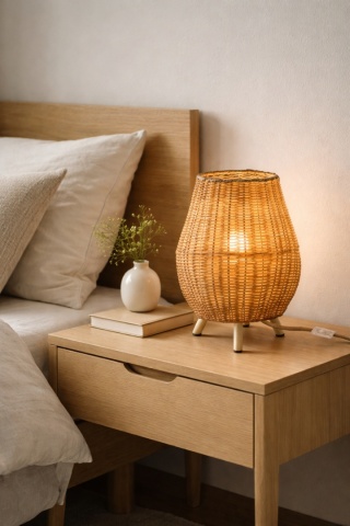 Lampa stołowa japandi Natsu Ami Tēburu