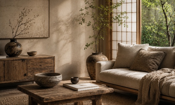 Styl japandi a filozofia wabi-sabi – podobieństwa i różnice