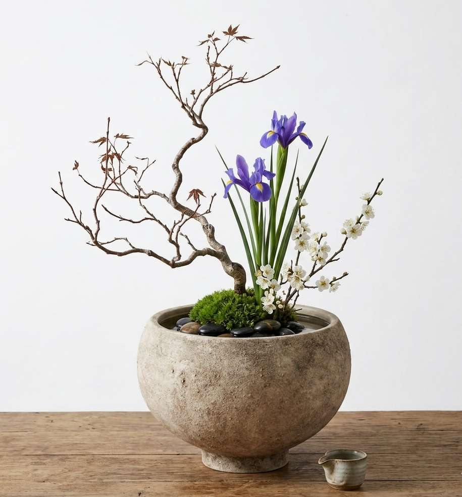 ikebana donica japandi