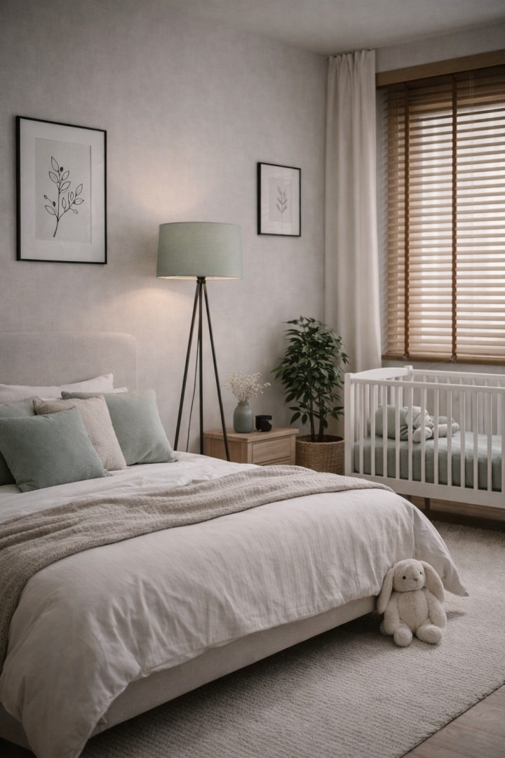 Lampa podłogowa japandi zielona Maika Midori